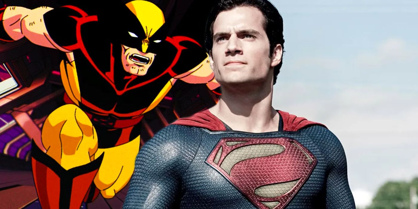 Split image of X-Men &lsquo;97 Wolverine and DCEU Superman