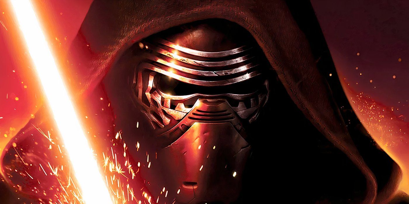 Star Wars Kylo Ren and His Lightsaber