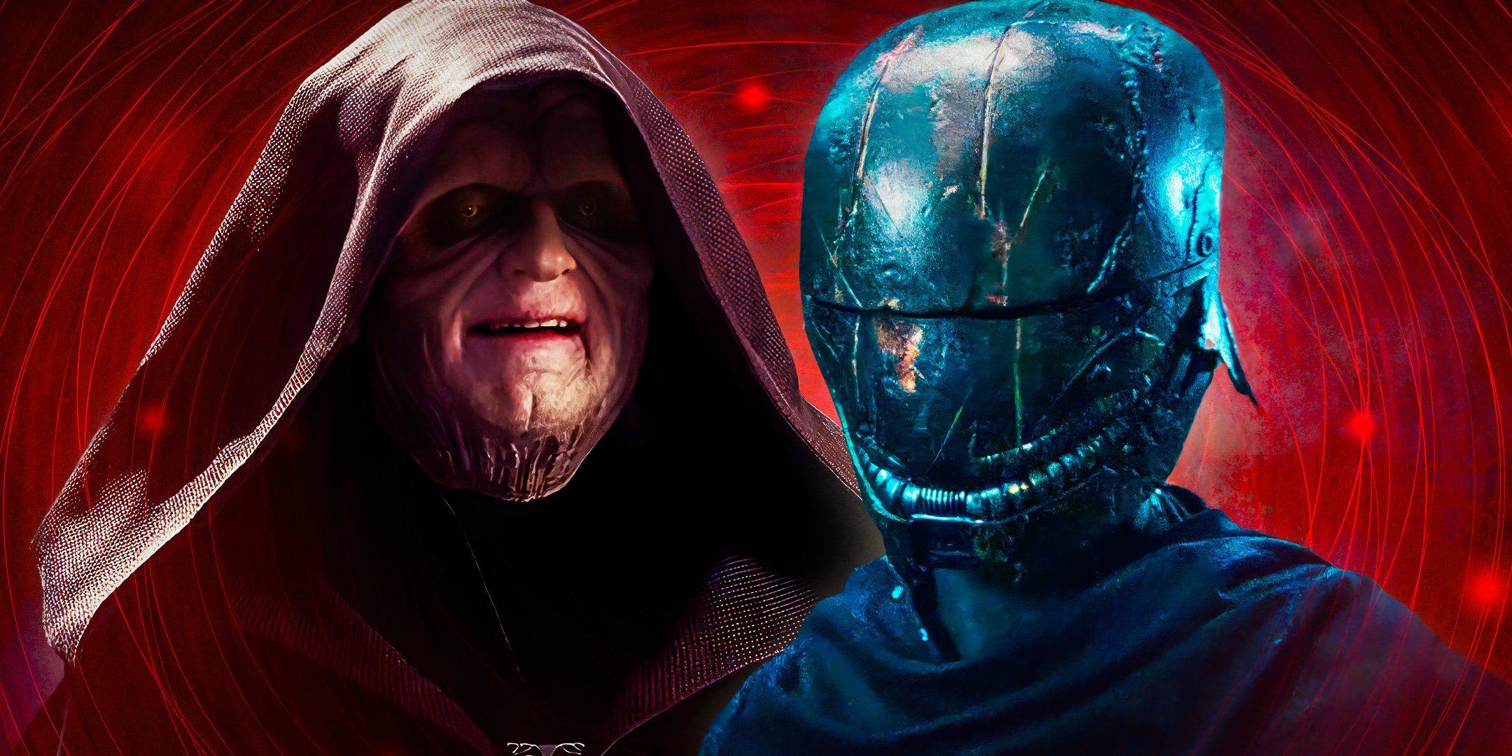 Ian McDiarmid's cloaked Palpatine edited with Manny Jacinto's The Stranger in Star Wars