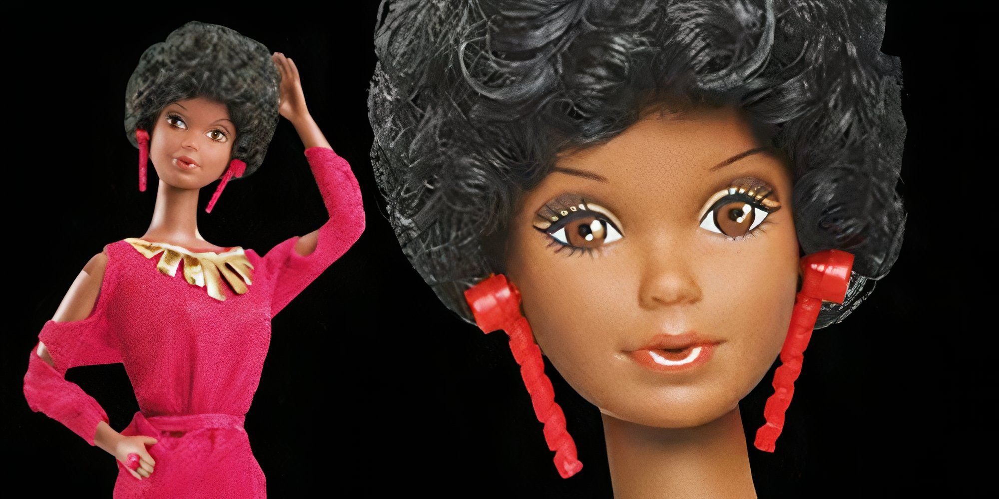 Still and close up of the original Black Barbie in Black Barbie A Documentary
