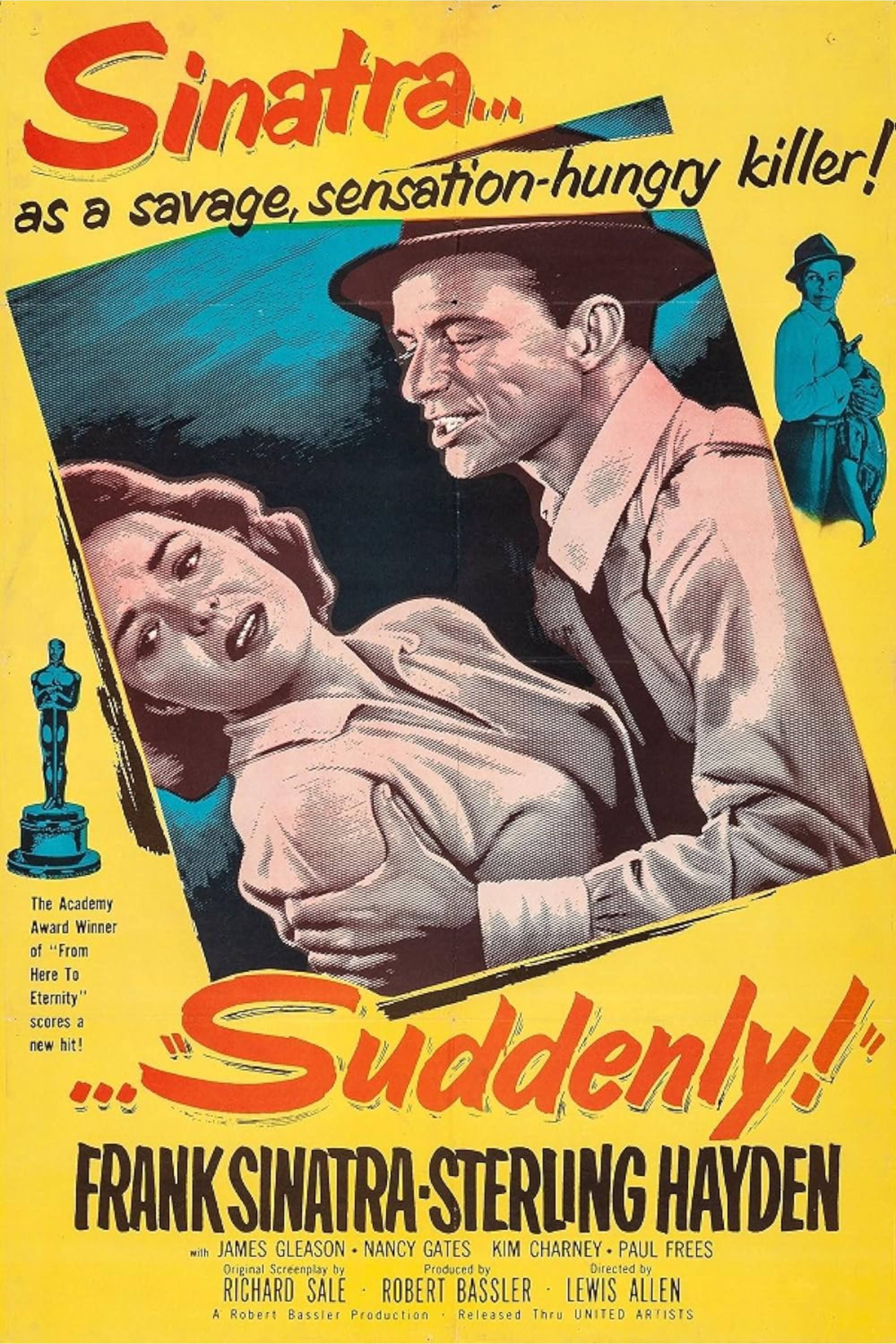 Suddenly (1954) - Poster - Frank Sinatra and sterling hayden