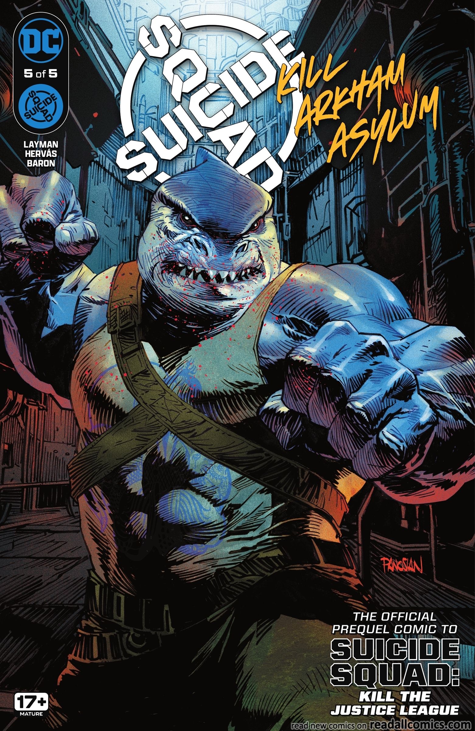 Suicide Squad - Kill Arkham Asylum #5 - Cover by Dan Panosian