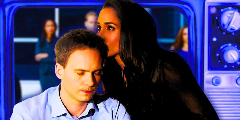 Custom image of Mike and Rachel in Suits