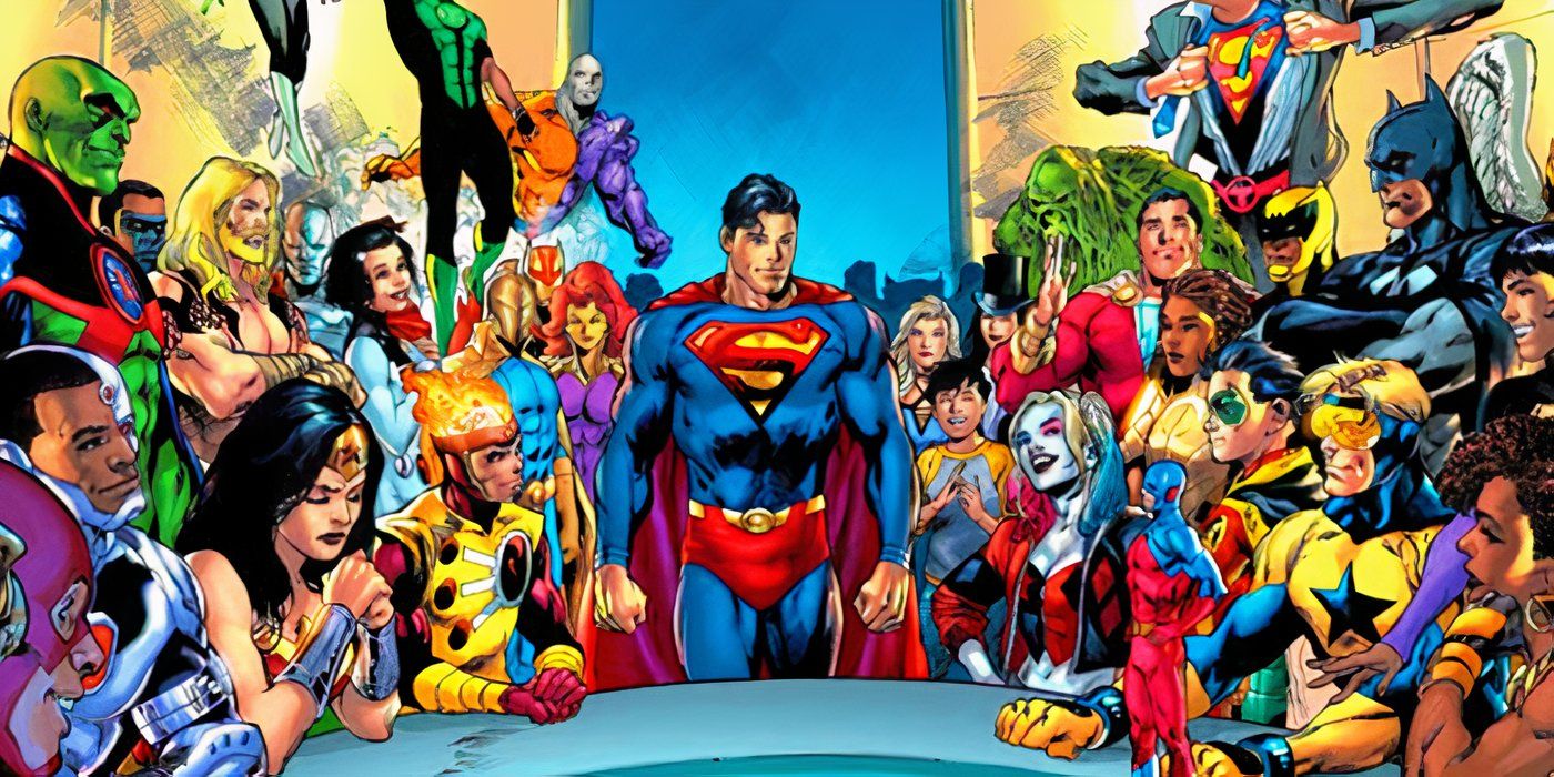 Superman leads the Justice League in DC Comics