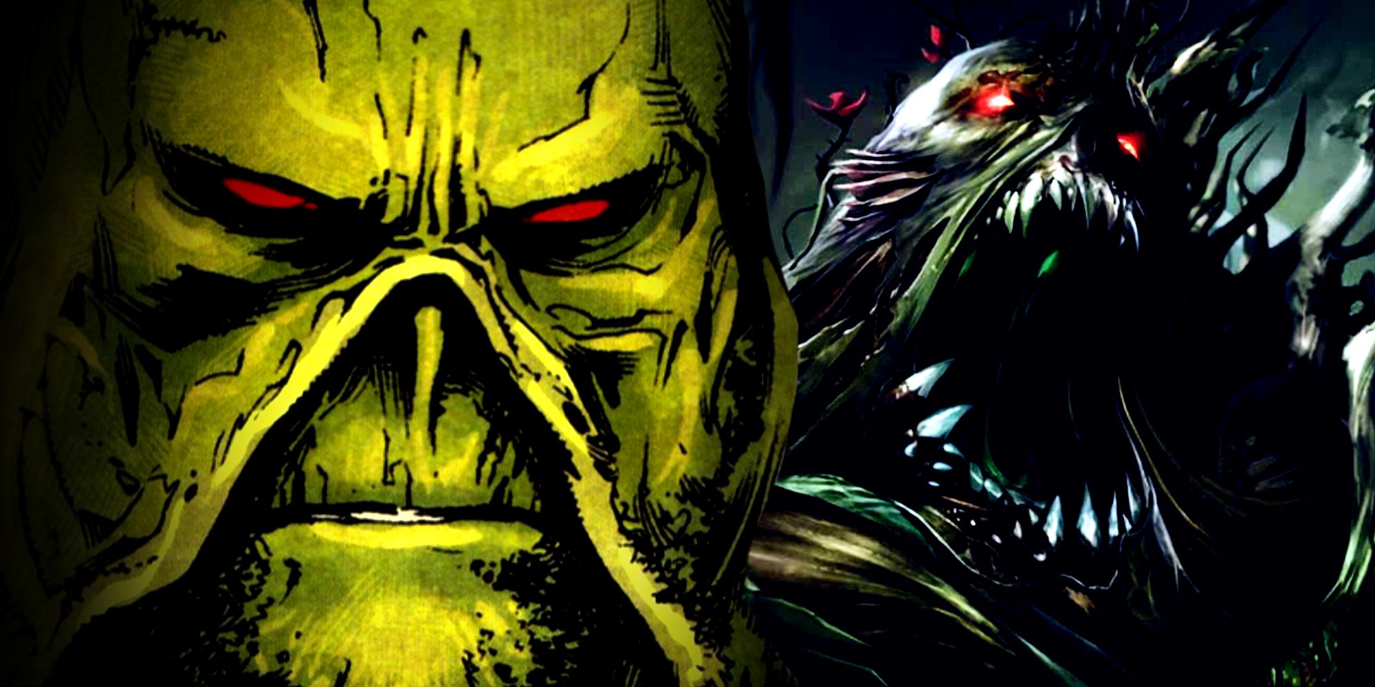 Swamp Thing's Anthropomorphic and Monster Forms in DC Comics