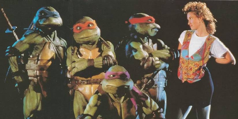 1990 live-action version of the Teenage Mutant Ninja Turtles with Judith Hoag as April O'Neil.