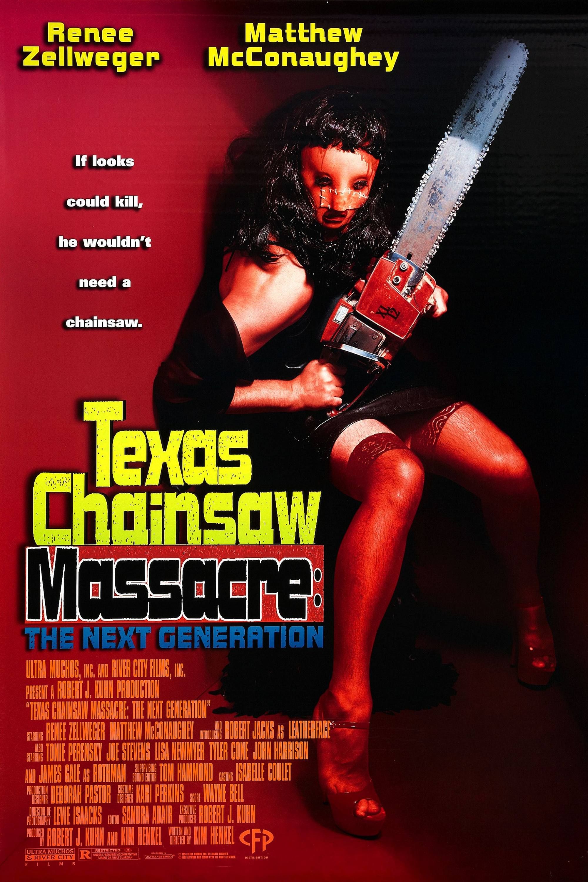 Texas Chainsaw Massacre_ The Next Generation (1994) - Poster - Renee Zellweger & Mathew McConaughey