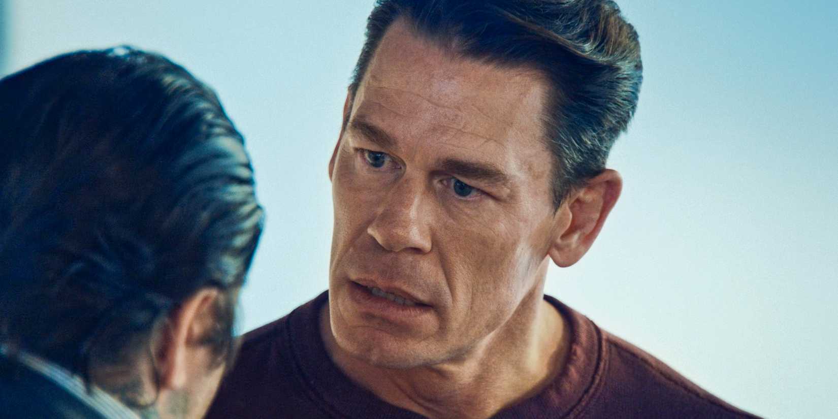 Sammy Fak (John Cena) looking at Neil Fak (Matty Matheson) in The Bear Season 3 Episode 5