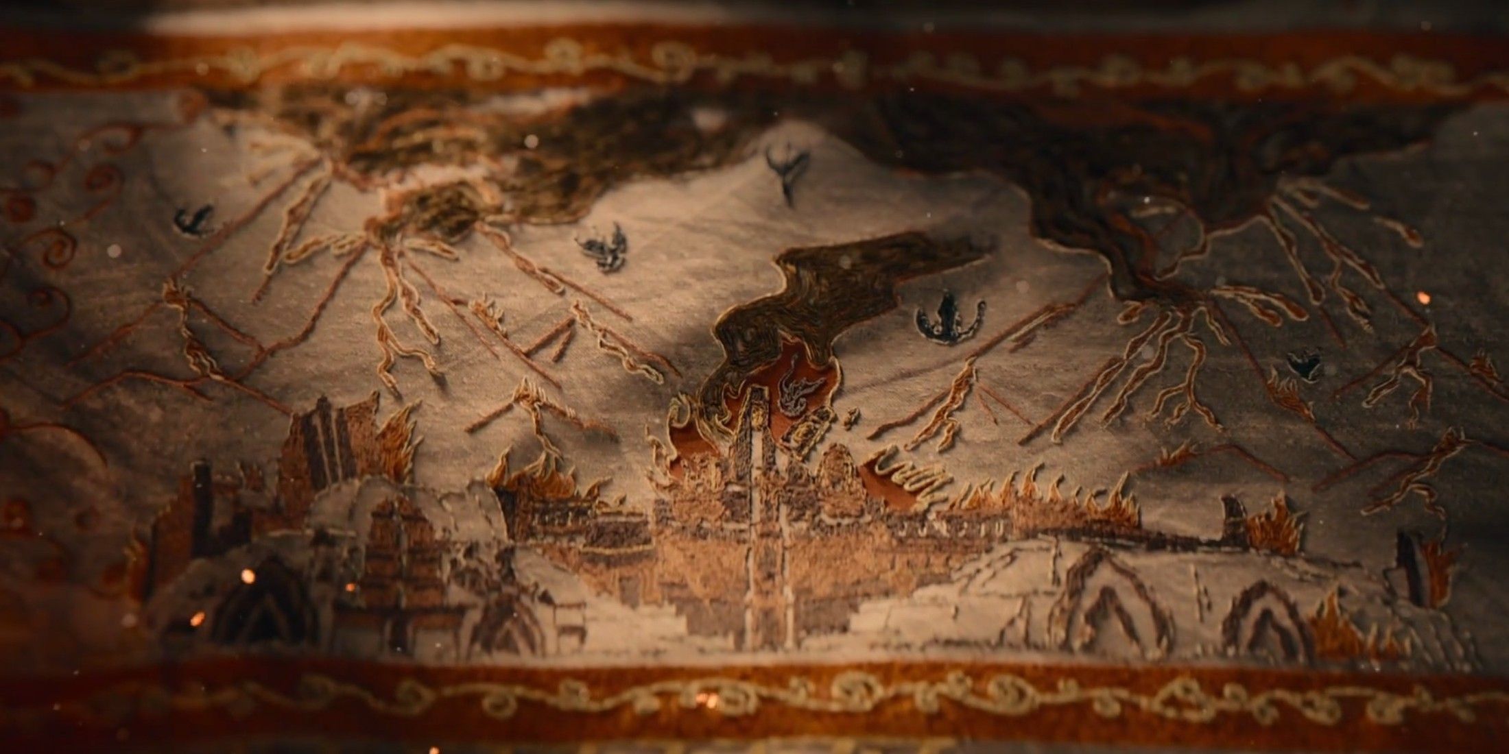 The Doom of Valyria nos créditos de abertura da 2ª temporada de House of the Dragon