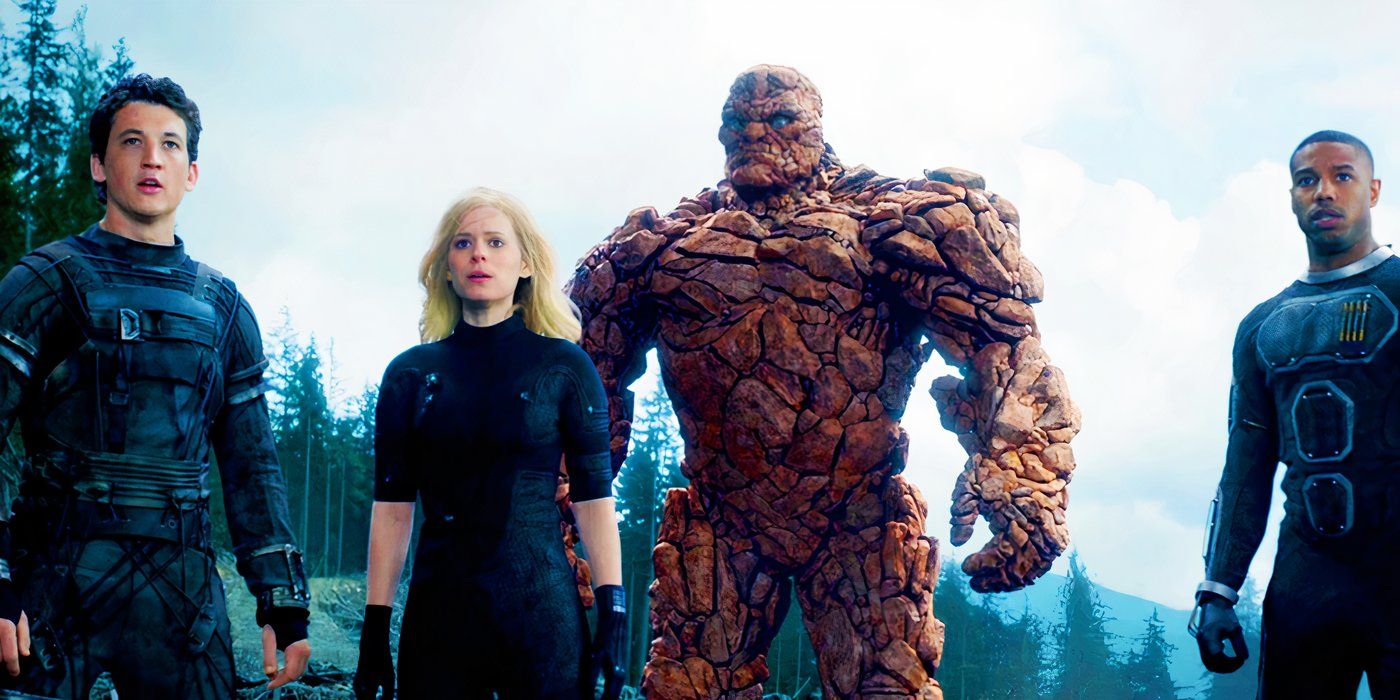 The Fantastic Four team standing together in 2015