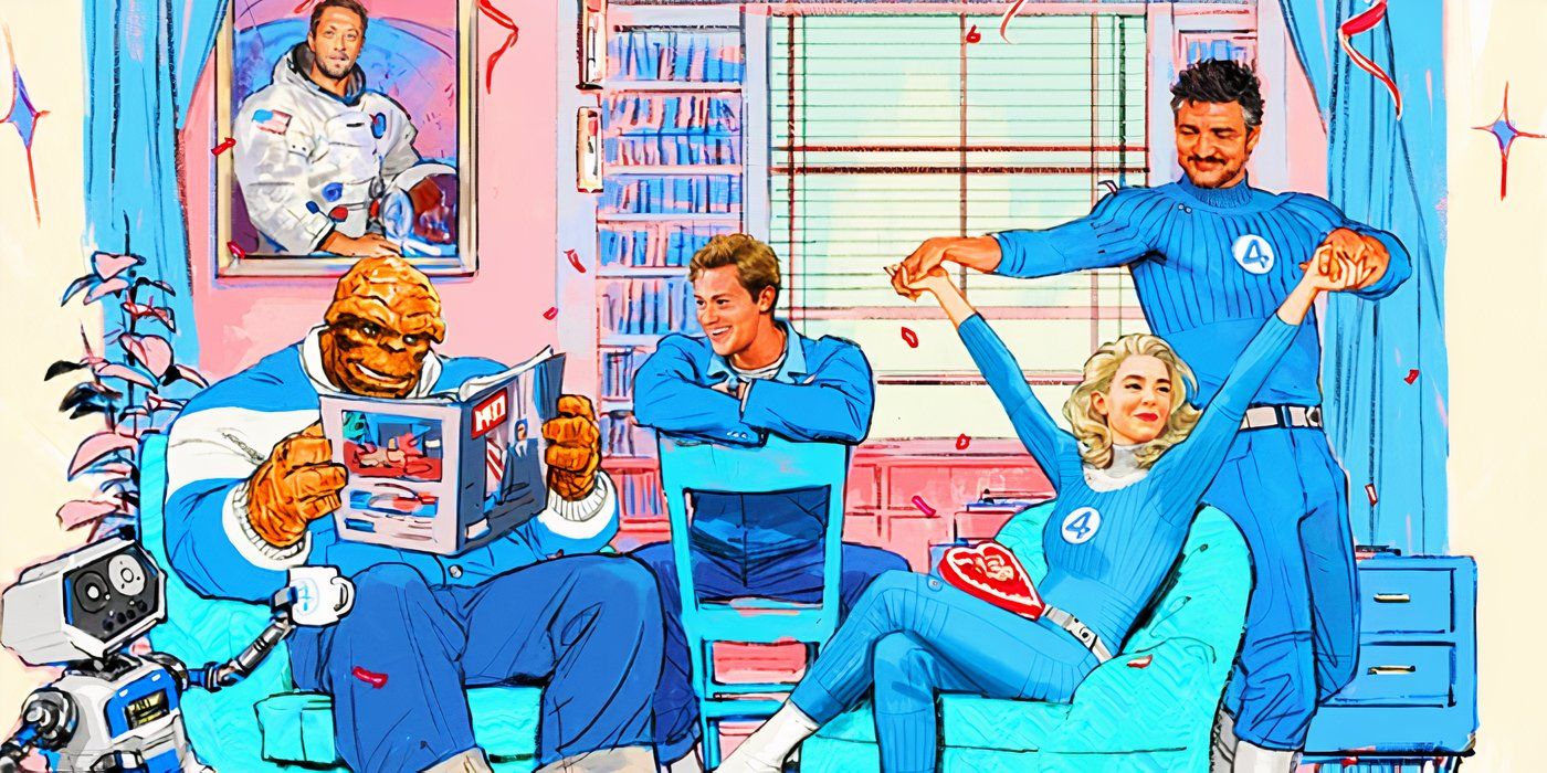 The Fantastic Four team in 2024's Valentine's Day poster