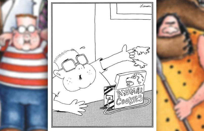 the far side cookies where animal crackers attack