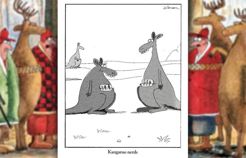 the far side kangaroo nerds
