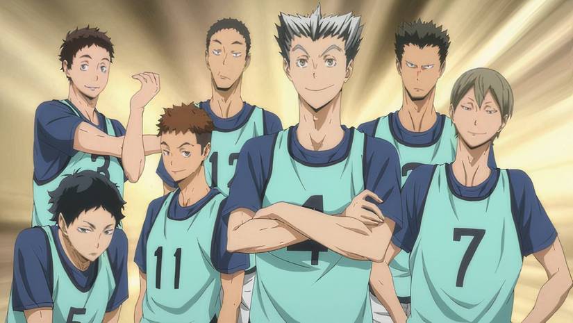 the Fukurodani Academy team in the Haikyu!! anime