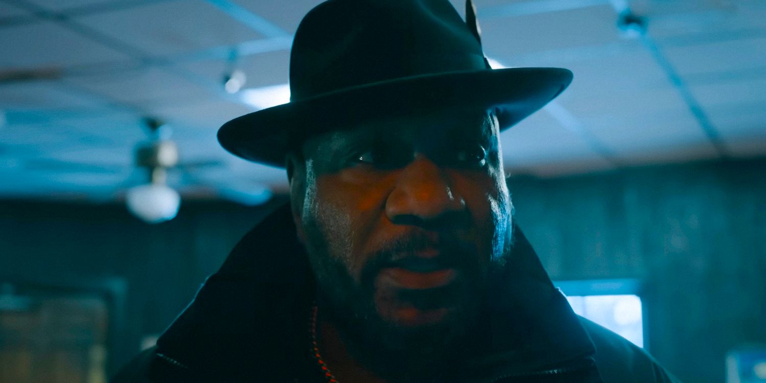 Ving Rhames as Toomey looking intensely in The Instigators (2024)