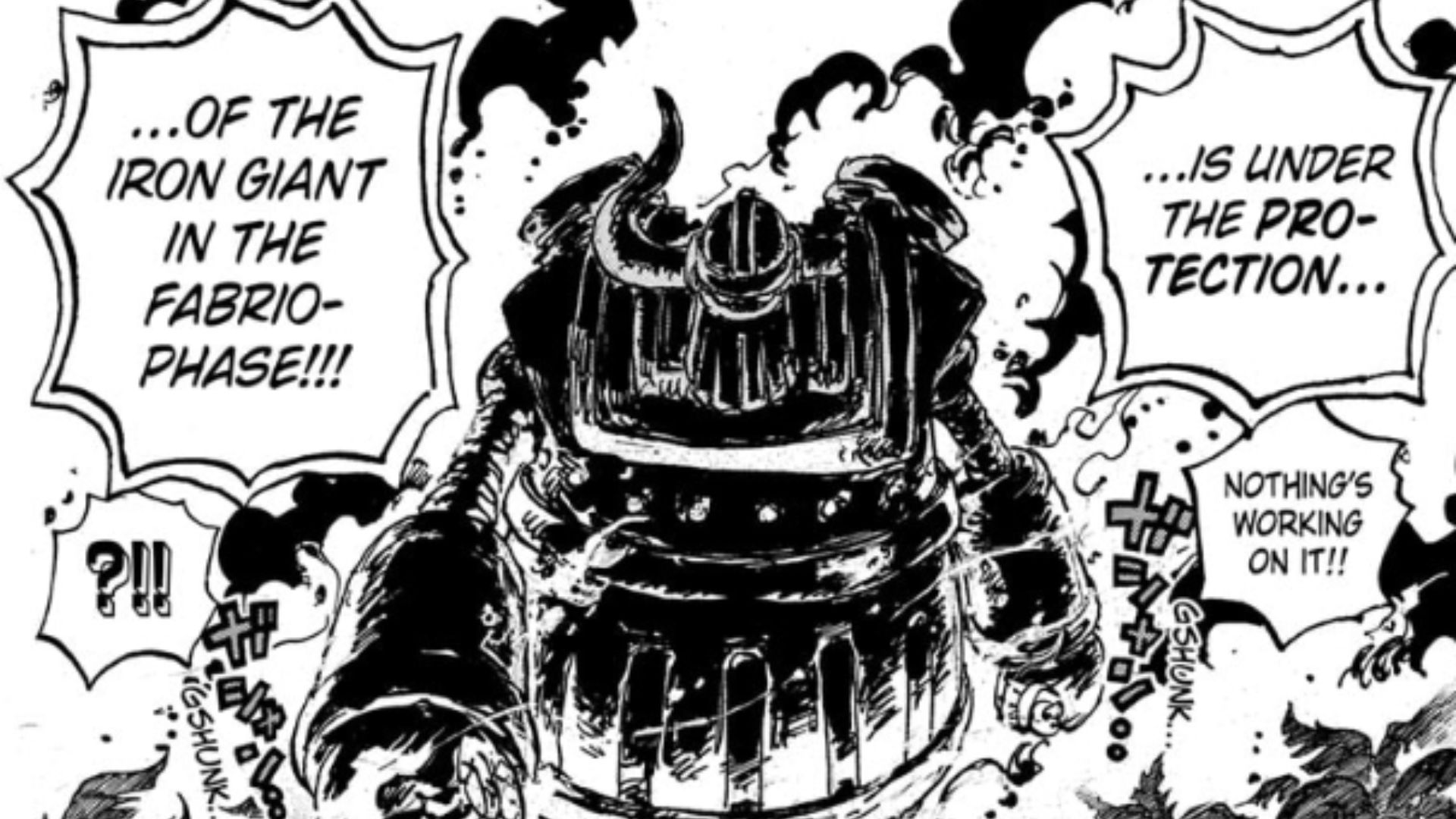 The Iron Giant as seen in One Piece Chapter #1116