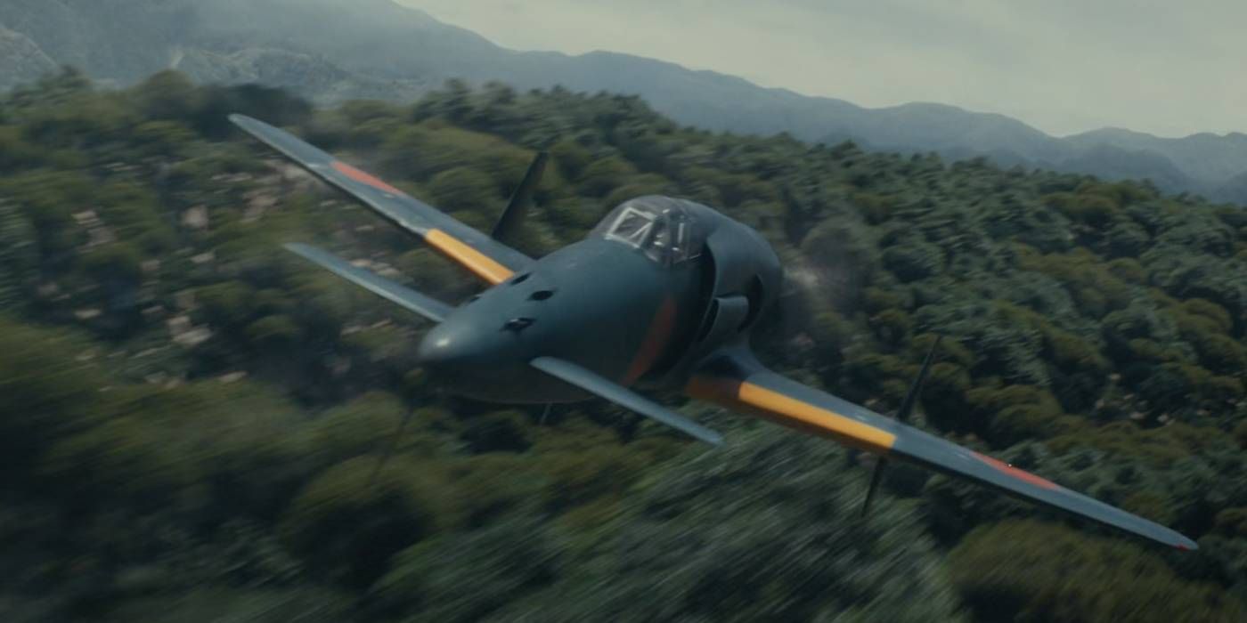 The J7W Shinden in Godzilla Minus One plane