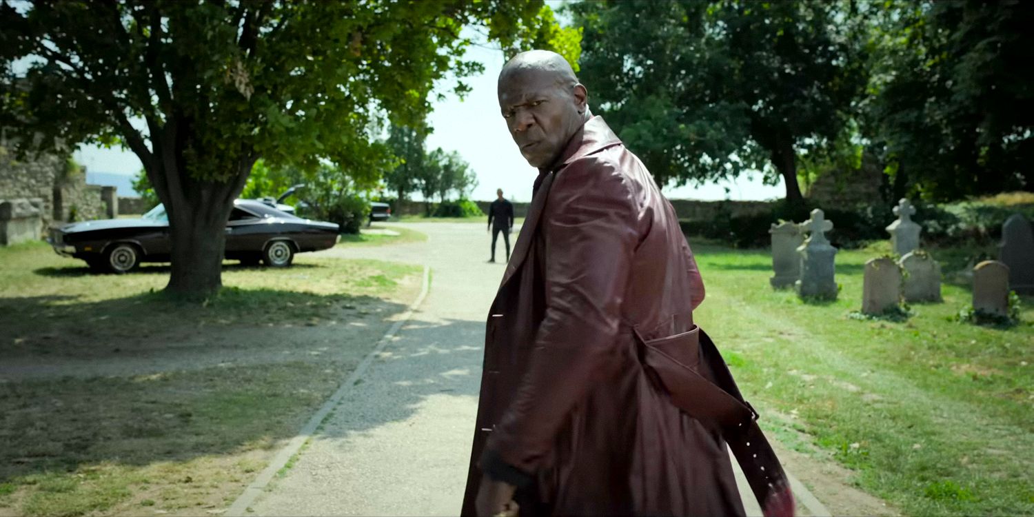 Lovedahl (Terry Crews) watches his back in The Killer's Game (2024)