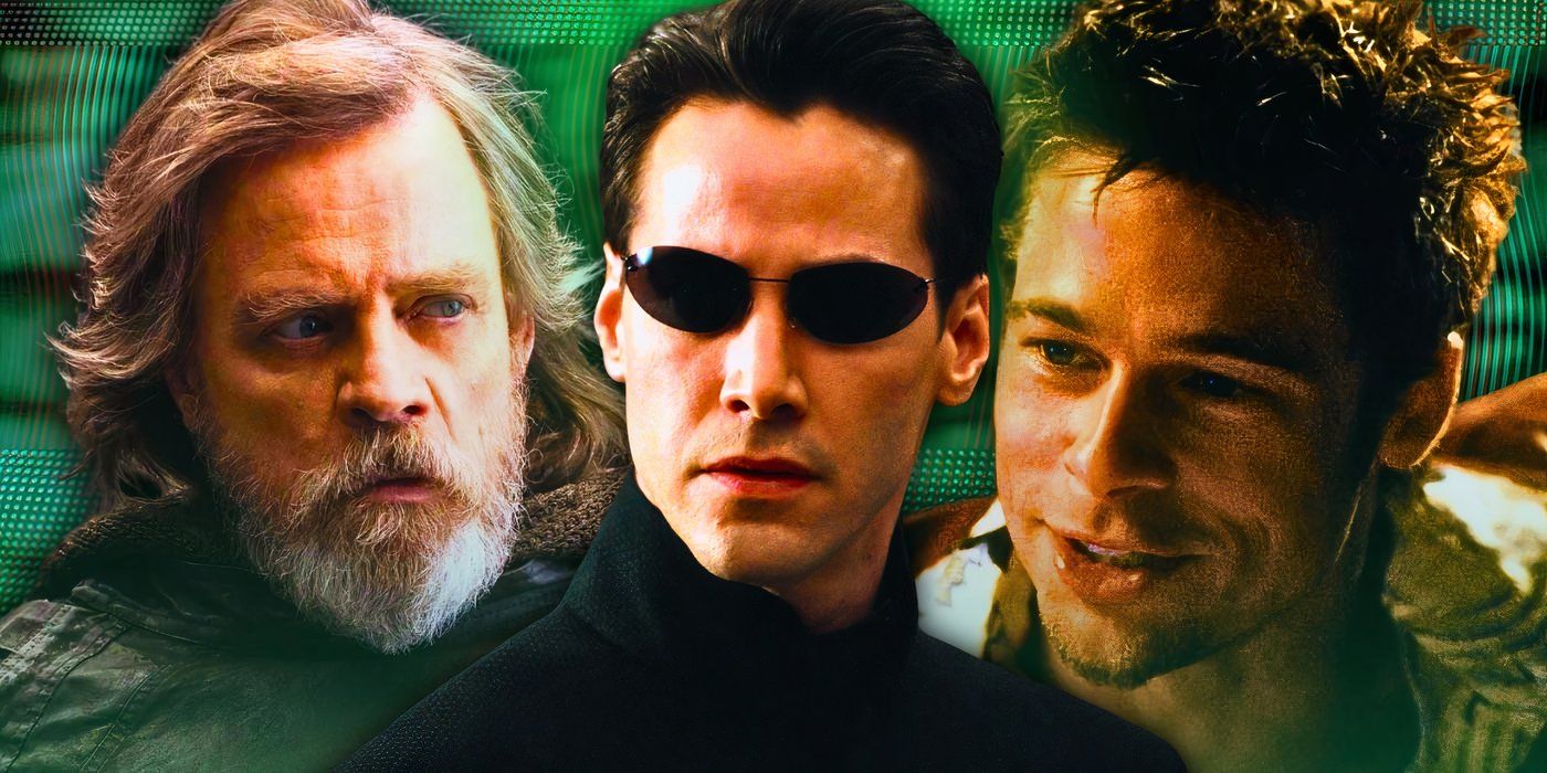 The Matrix Keanu Reeves Fight Club Brad Pitt Last Jedi Mark Hamill