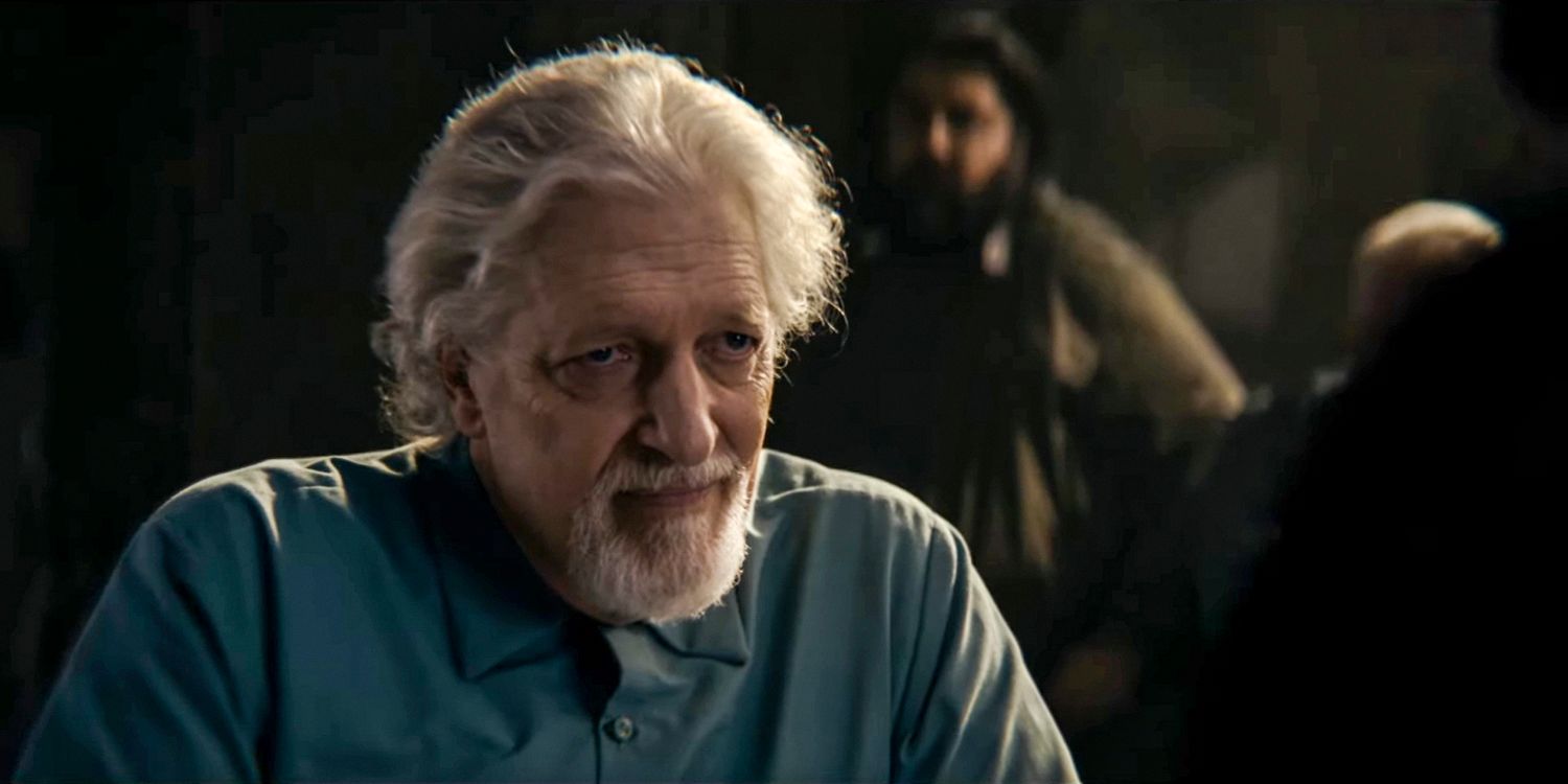 Salvatore Maroni (Clancy Brown) in The Penguin (2024) looking offscreen