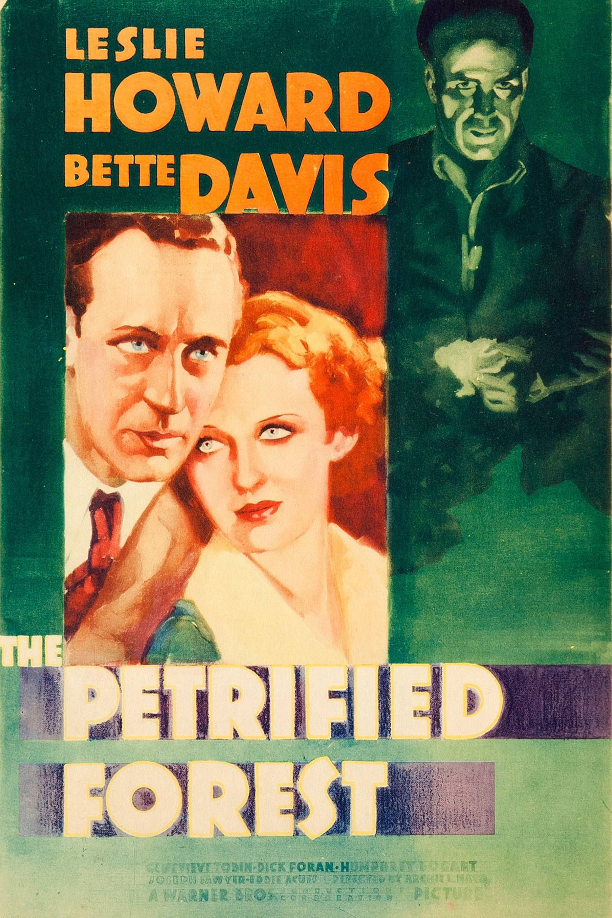A Floresta Petrificada (1936) - Pôster - Leslie Howard e Bette Davis