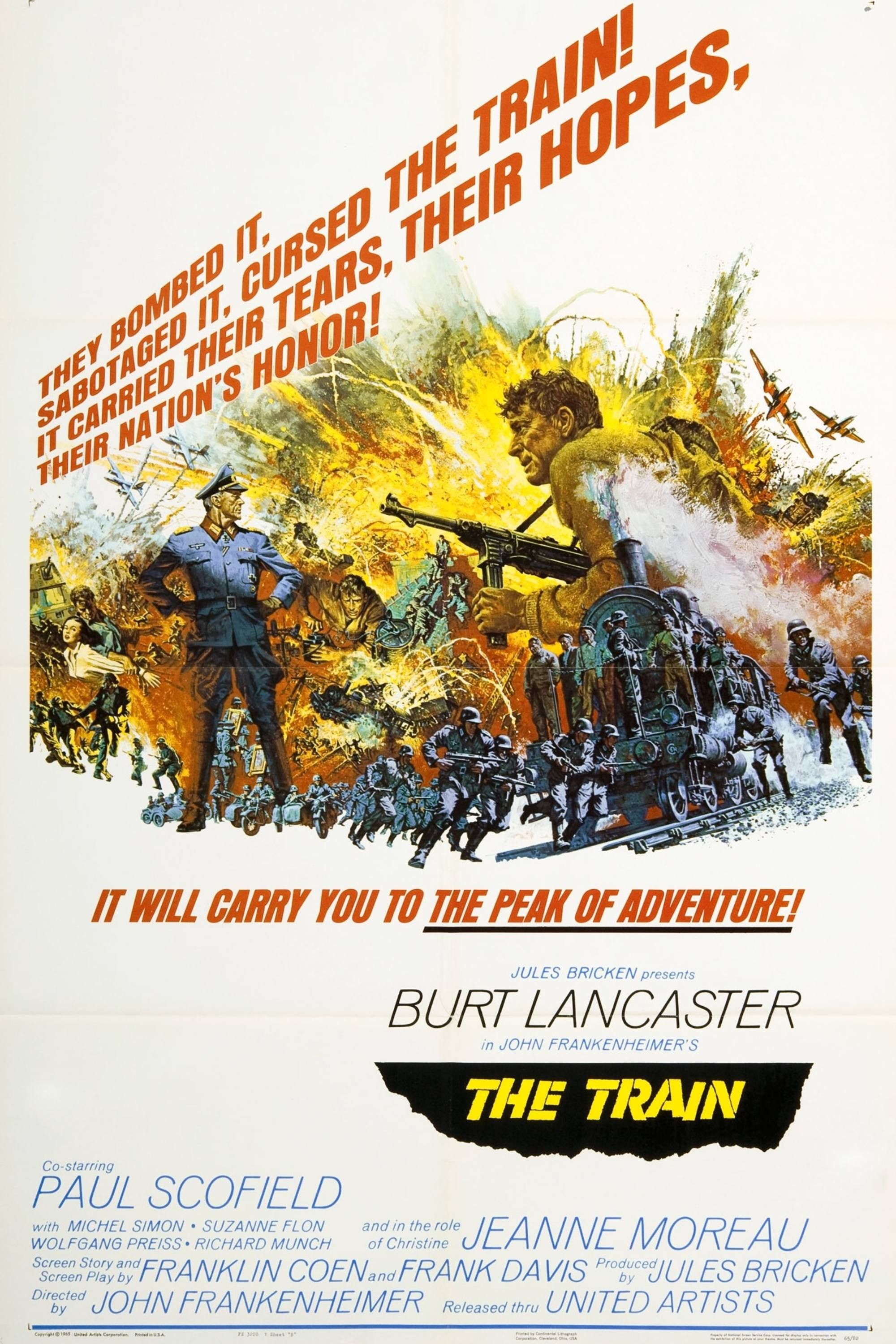 The Train (1964) - Poster - Burt Lancaster with rifle