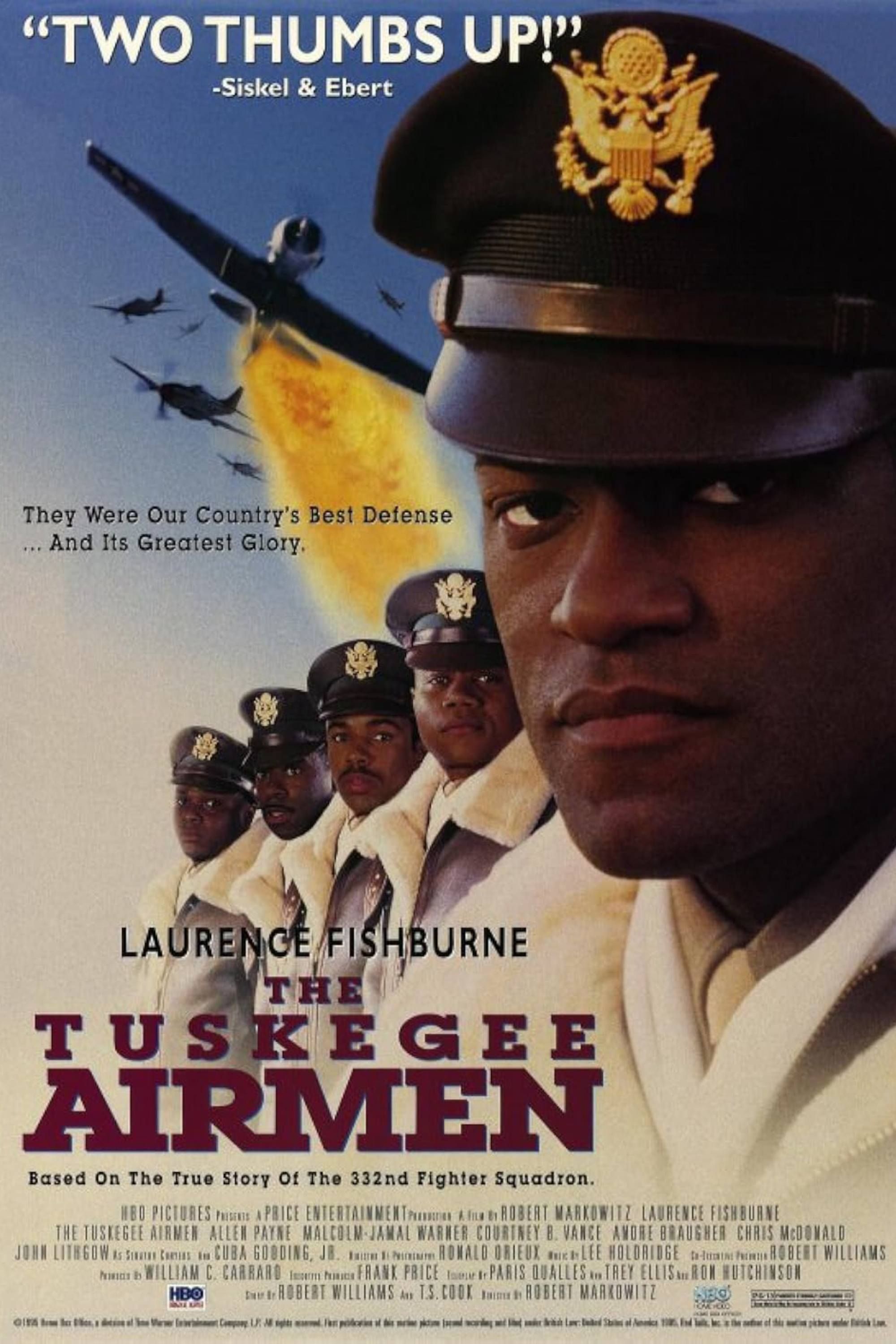 The Tuskegee Airmen (1995) - Pôster - Laurence Fishburne como um soldado da Marinha