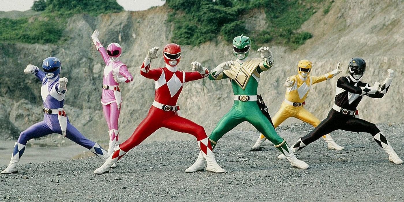 The Zyuranger Rangers standing together