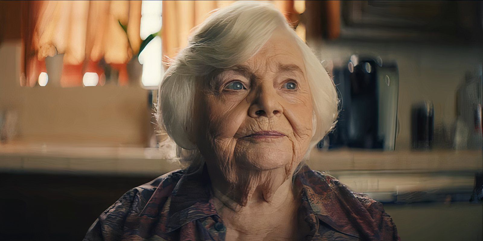 June Squibb as Thelma in a kitchen in Thelma