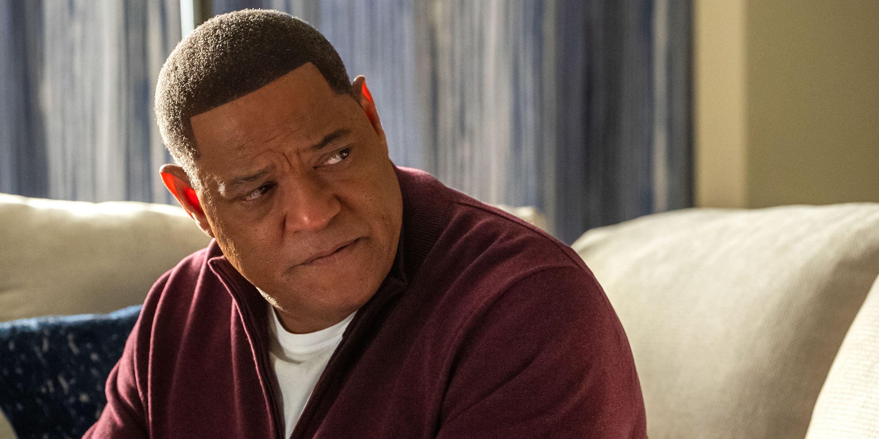 Laurence Fishburne as Doc Rivers looking concerned in Clipped.