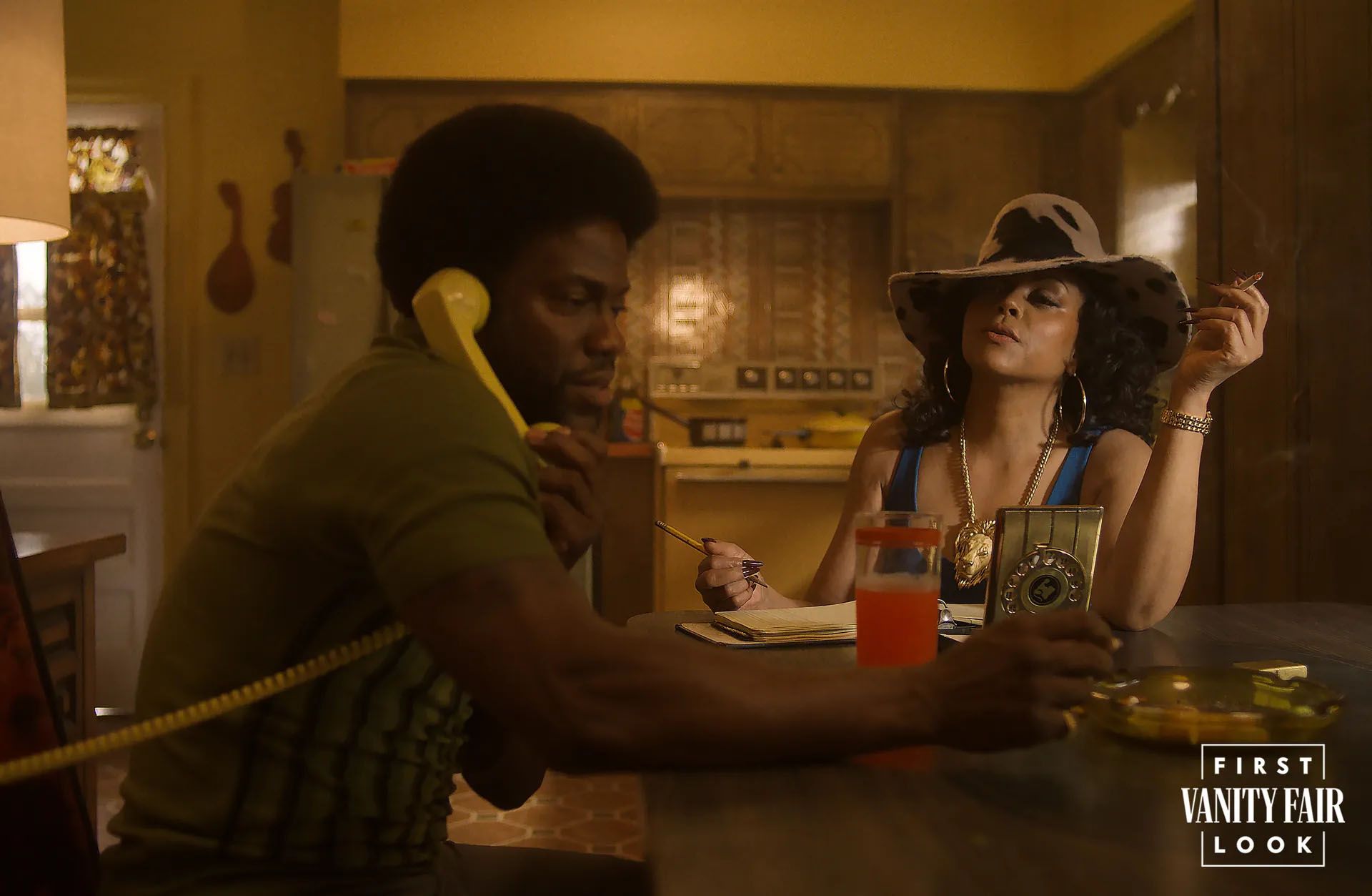 Two characters at a table in an image from Fight Night
