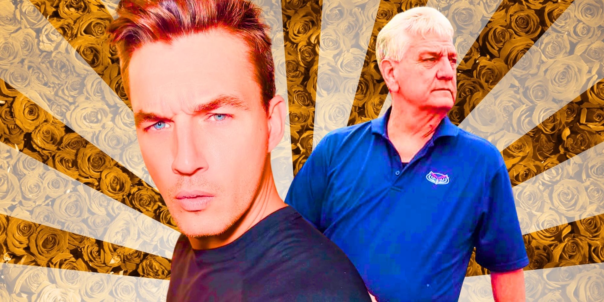 The Bachelor&rsquo;s Tyler Cameron stares intently, and his dad looks off into the distance.