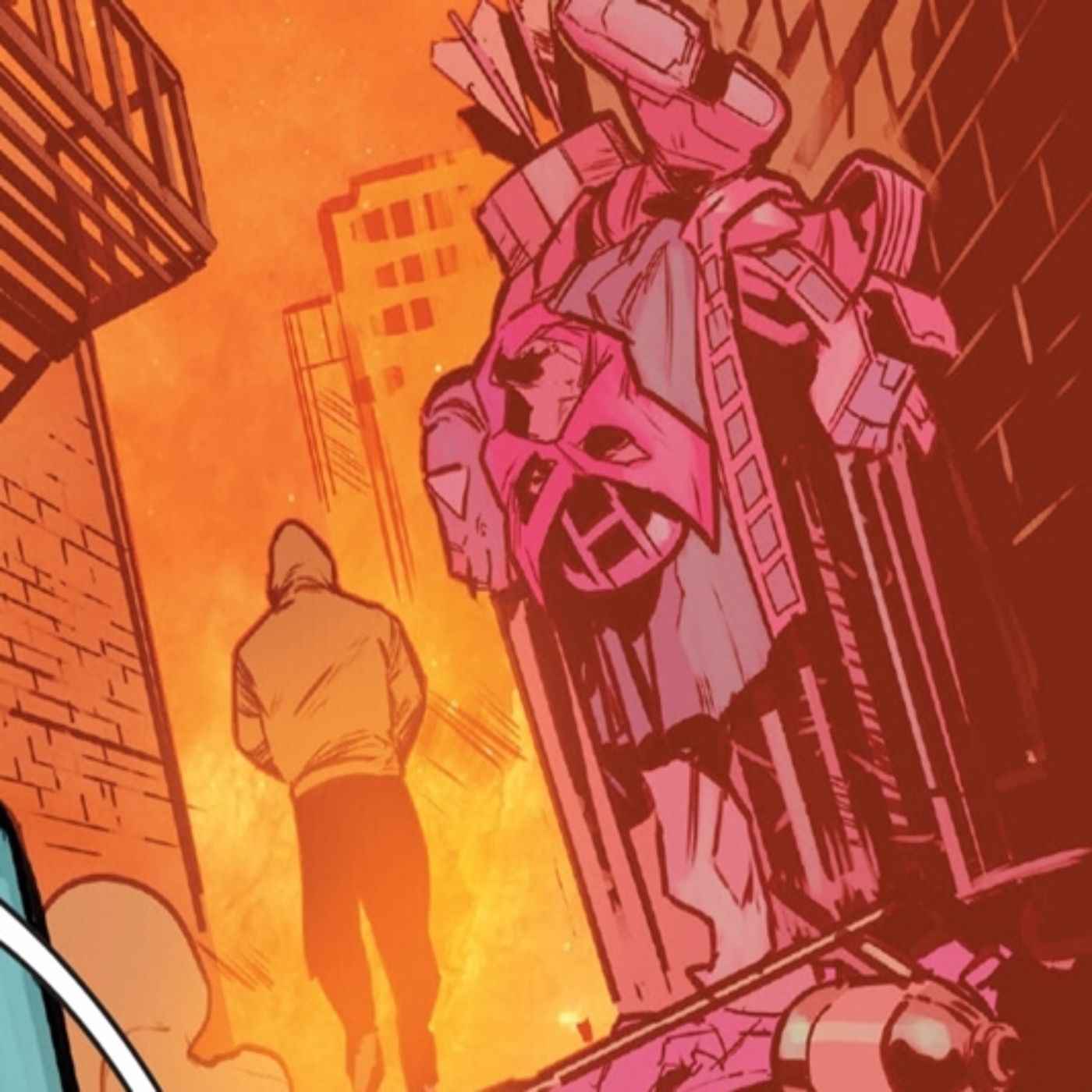 Hawkeye walking away from his costume in the new Ultimate Universe.