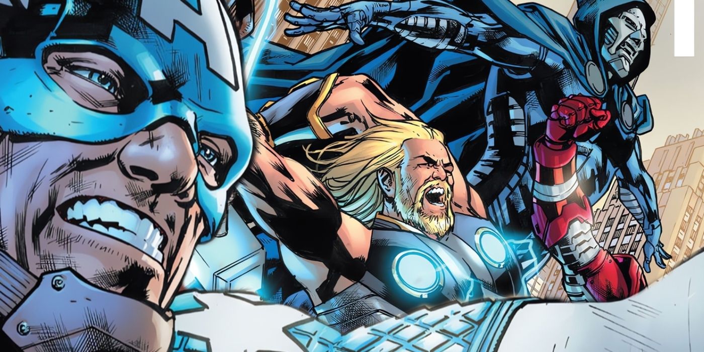 Captain America, Doom, and Thor of the new Ultimates.