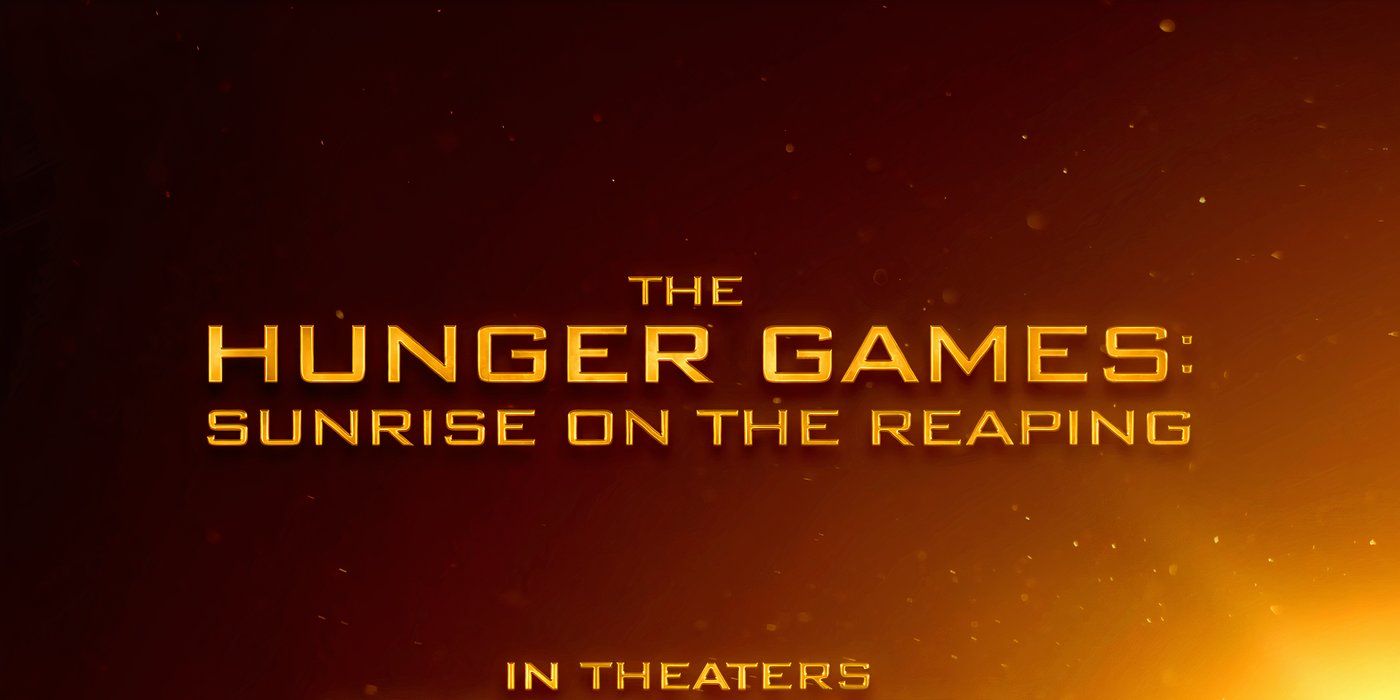 The Title Treatment for The Hunger Games Sunrise on the Reaping