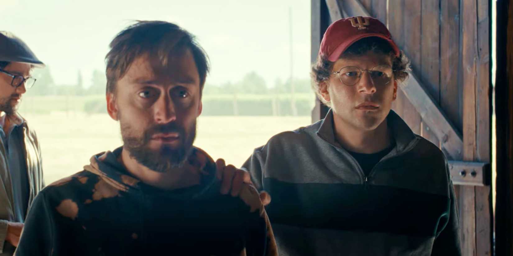 Jesse Eisenberg & Kieran Culkin visit the concentration camps in A Real Pain