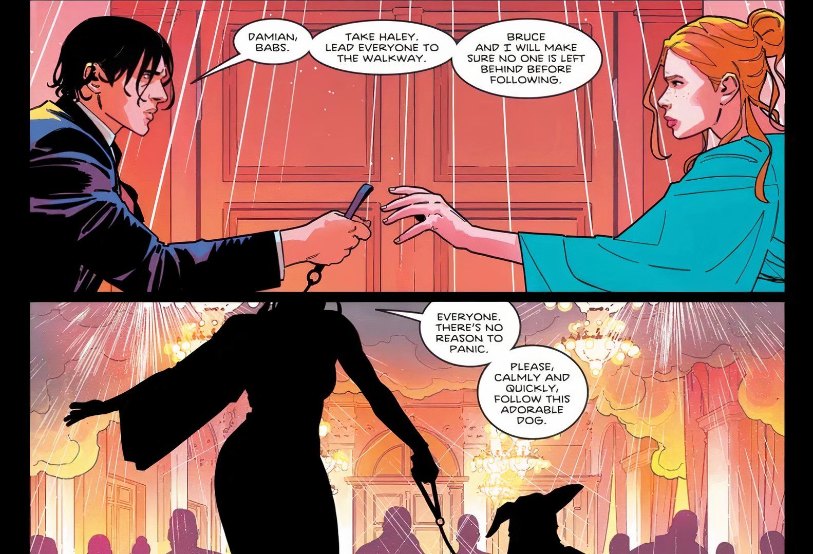 Dick Grayson coloca Barbara Gordon e Damian Wayne no comando em Nightwing #115