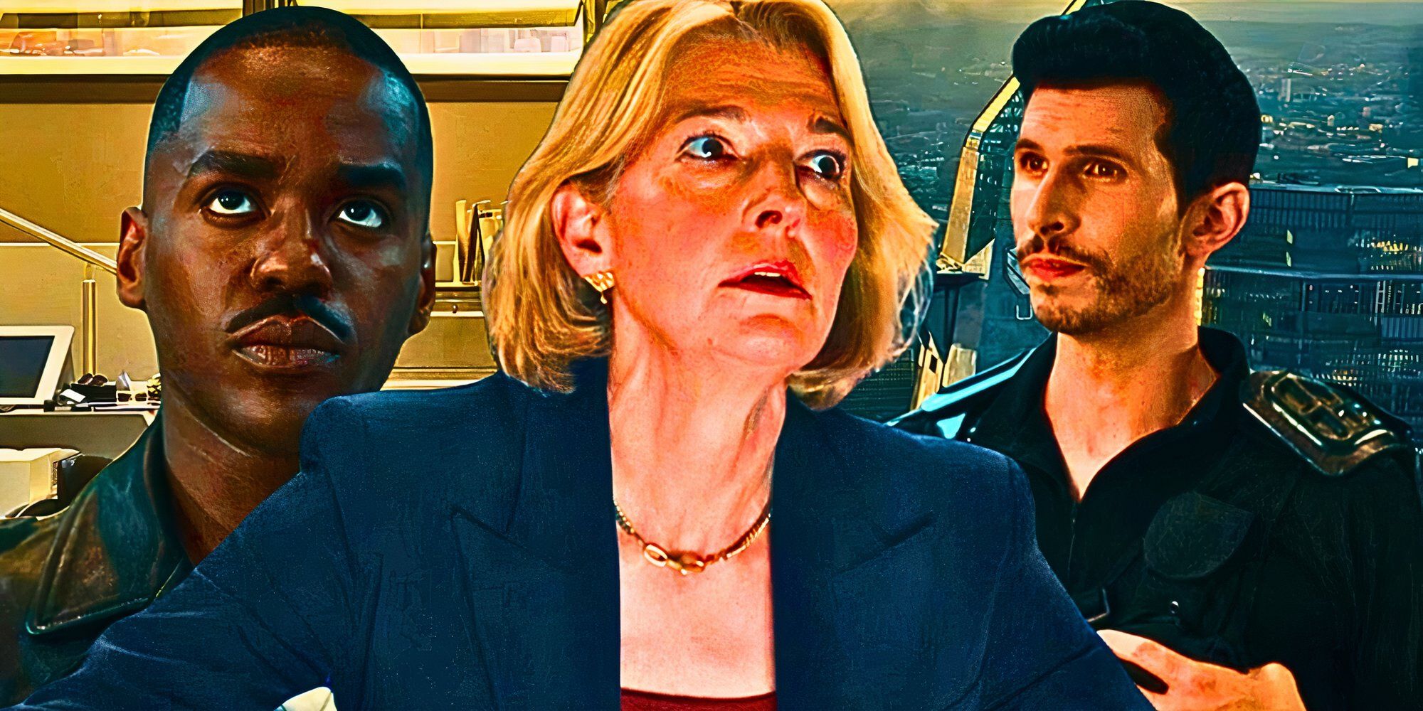 A custom image of the Fifteenth Doctor, Kate Lethbridge-Stewart, and Colonel Ibrahim in Doctor Who
