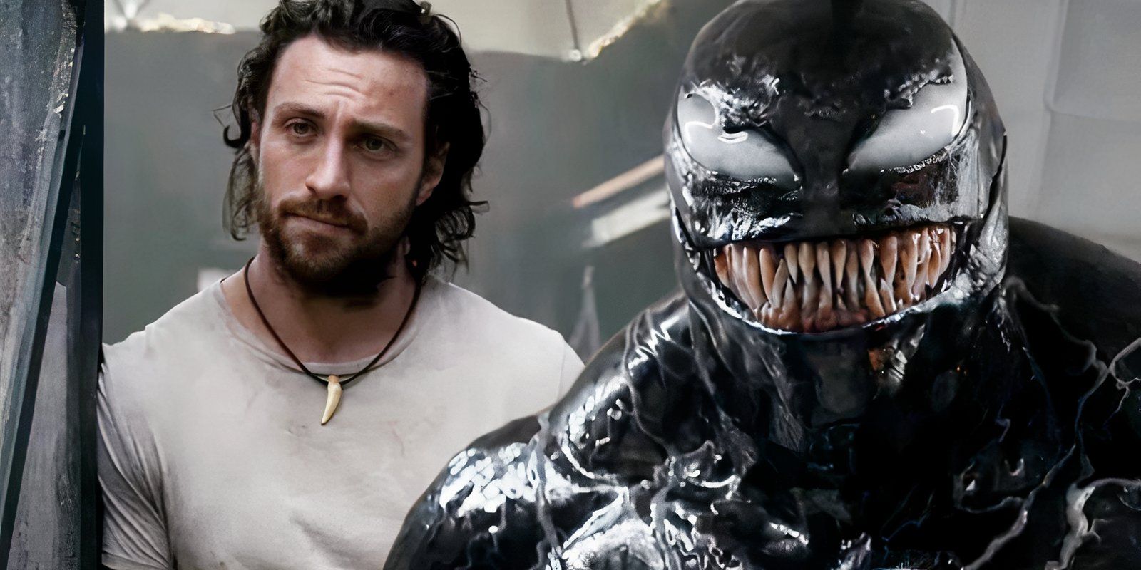 Kraven the Hunter leaning next to Venom from The Last Dance trailer