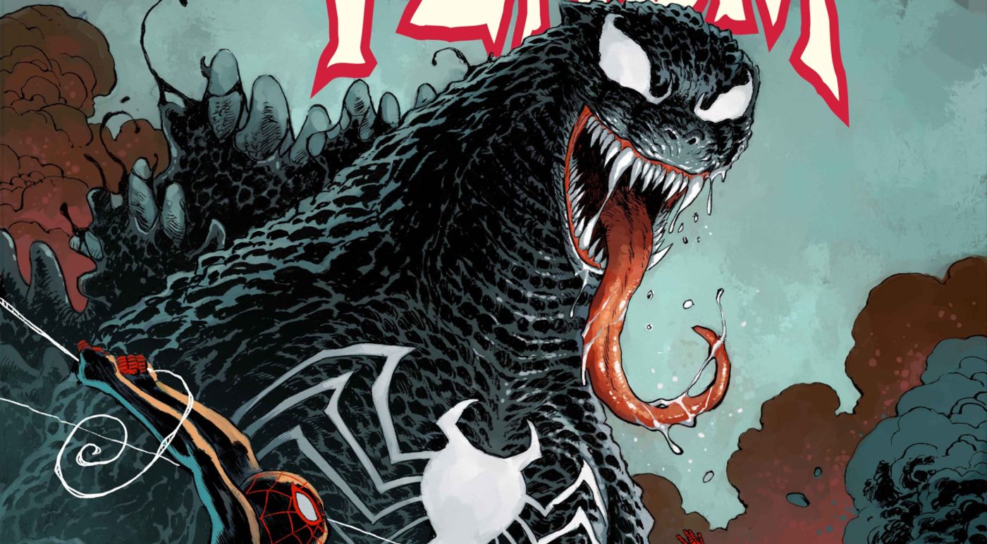 Venom and Godzilla Bonded Together