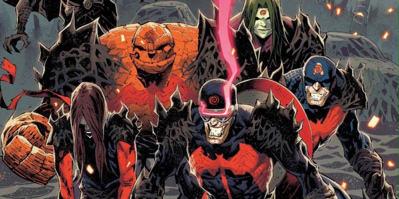 Venomized Marvel Heroes in King in Black