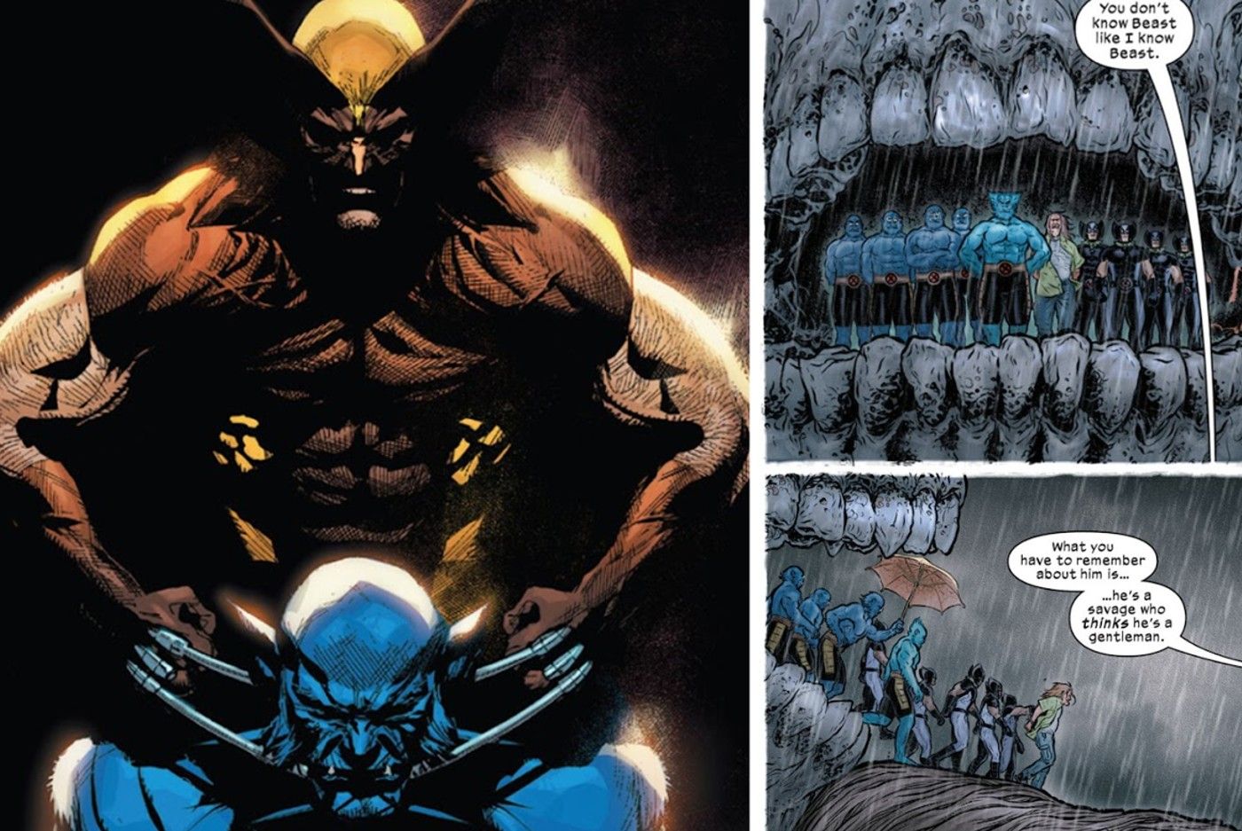 wolverine explains why he hates beast in x-men comics