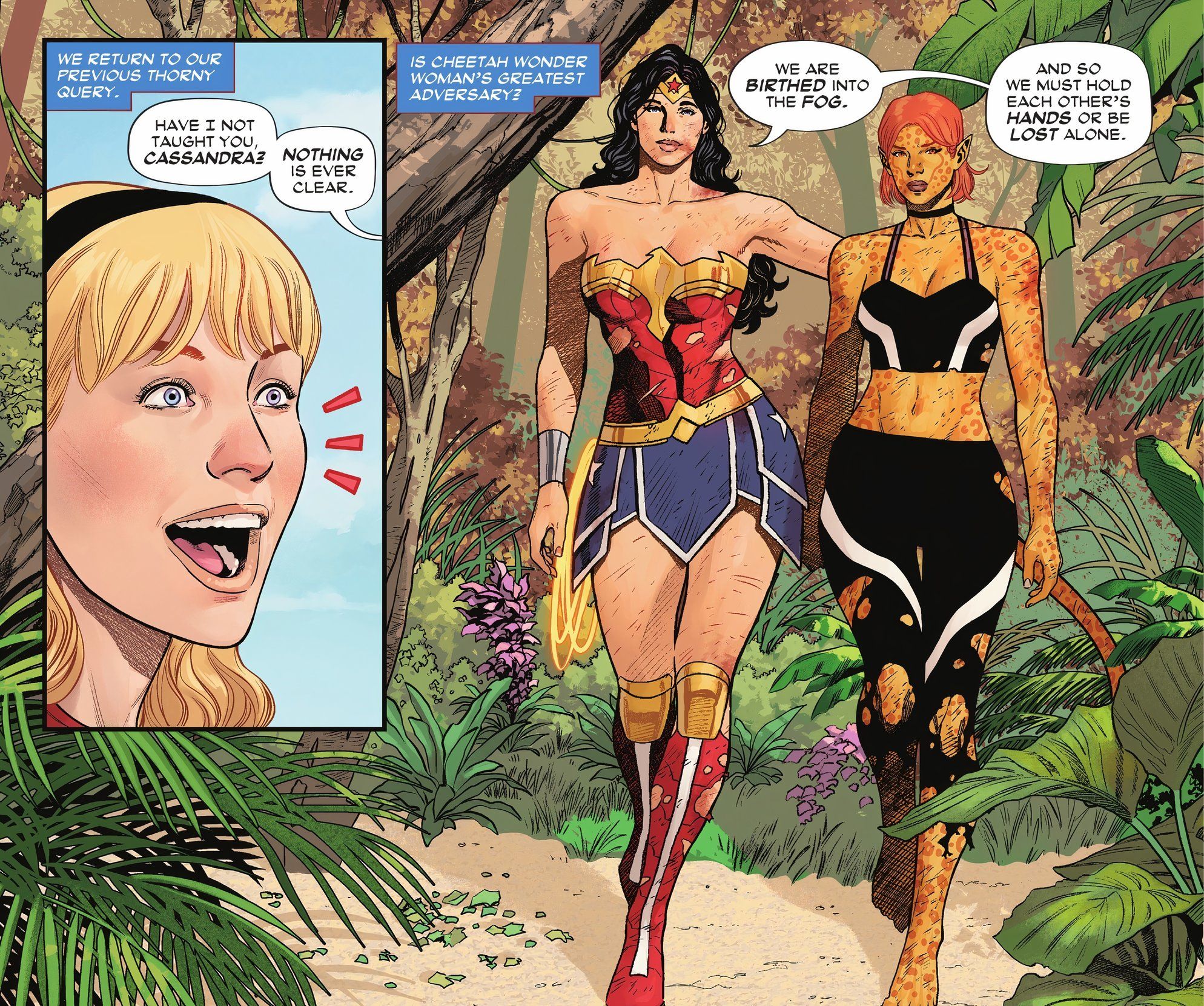 Wonder Woman #10 Diana and Cheetah allies and reuniting with Wonder Girls part 1