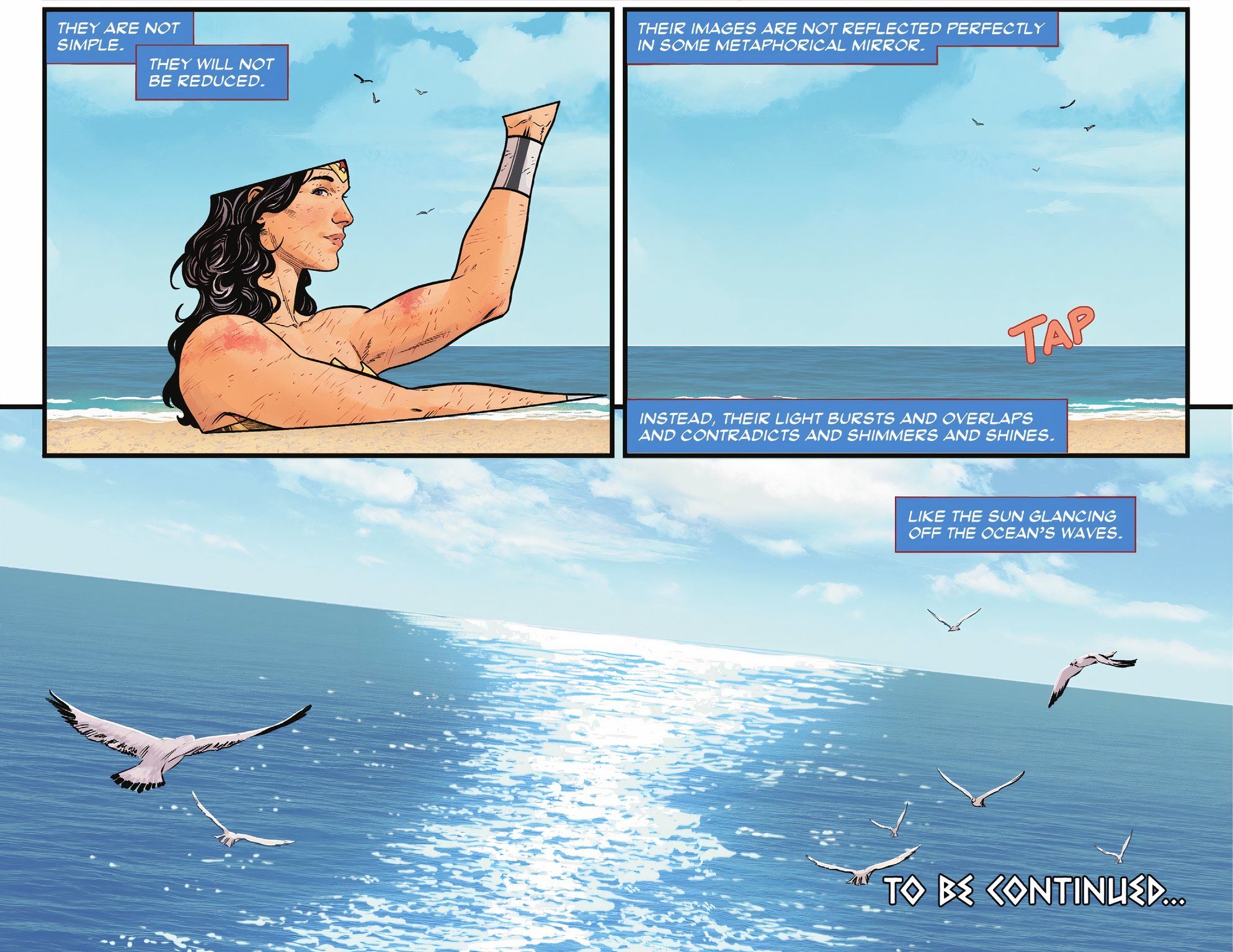 Wonder Woman #10 sobre cómo Batman y Superman son simples mientras que Wonder Woman es complicada p2-1