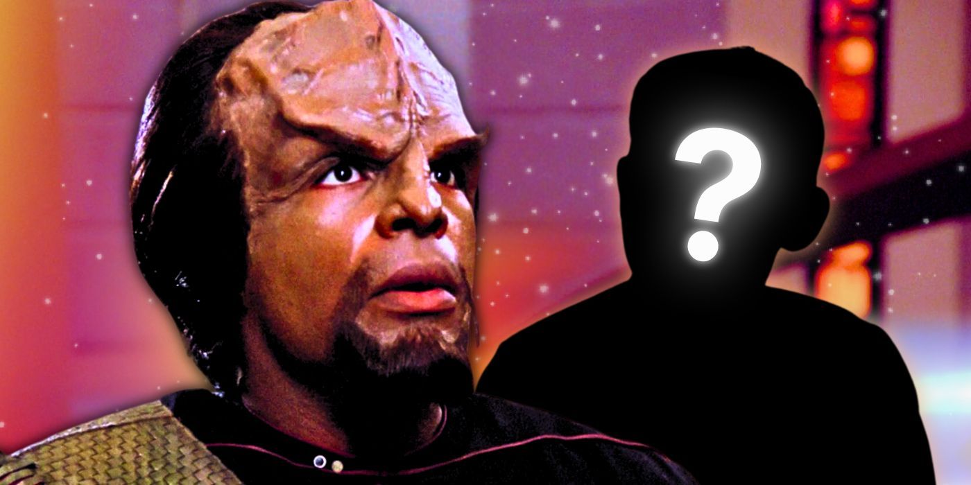 Worf from Star Trek TNG with a silhouette of Jeremy Aster from The Bonding