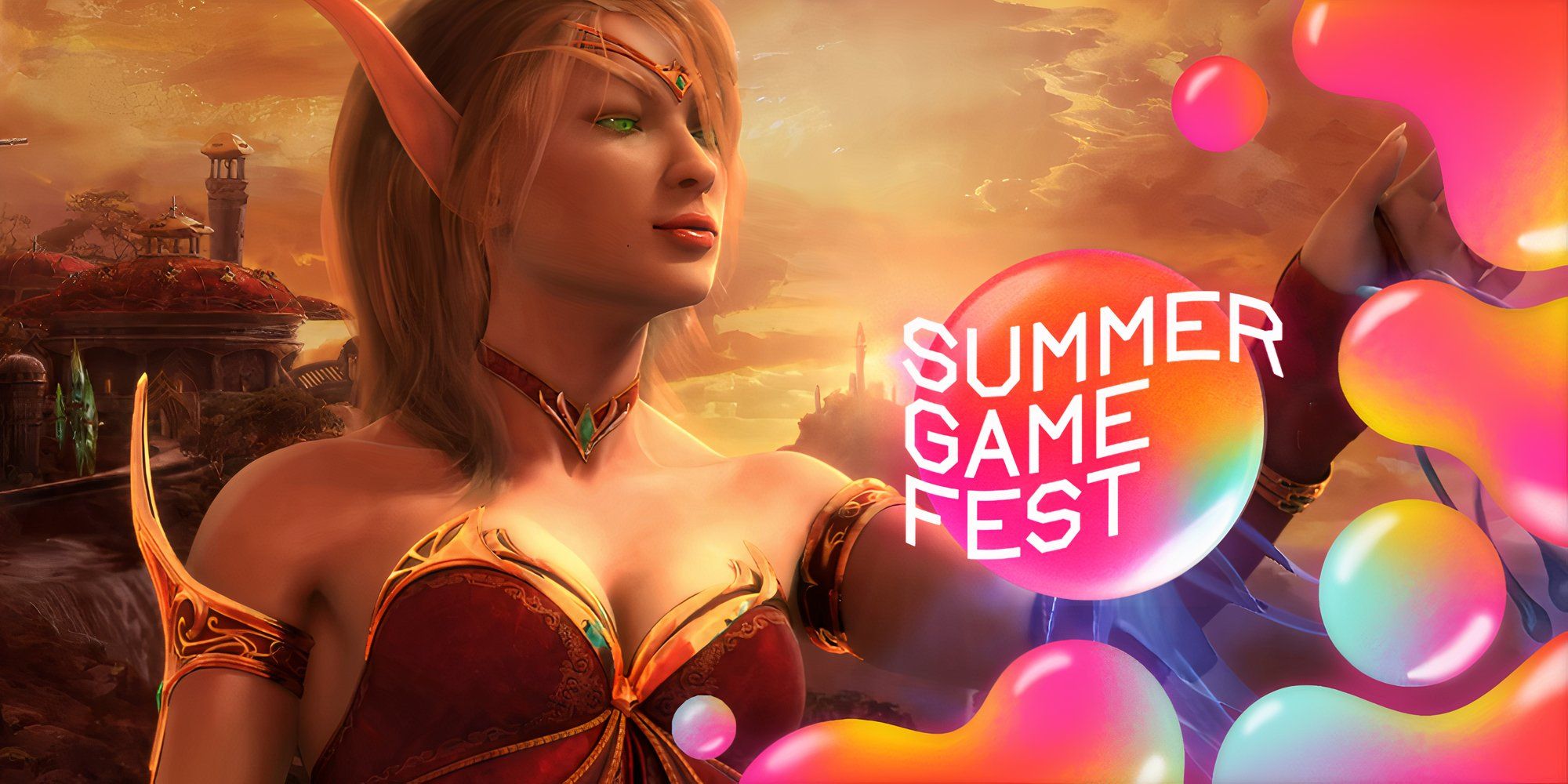 image of a blood elf taken from the WoW: The War Within trailer at SGF