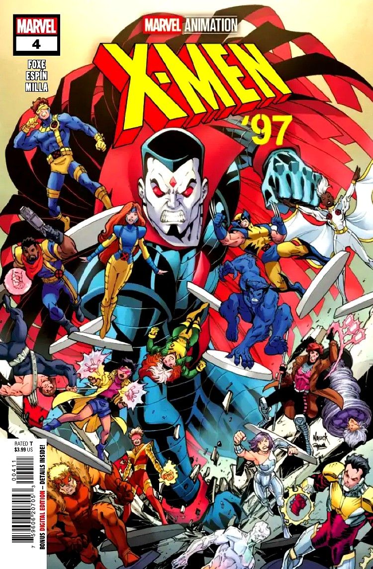 X-Men 97 #4 cover with mister sinister smashing the team