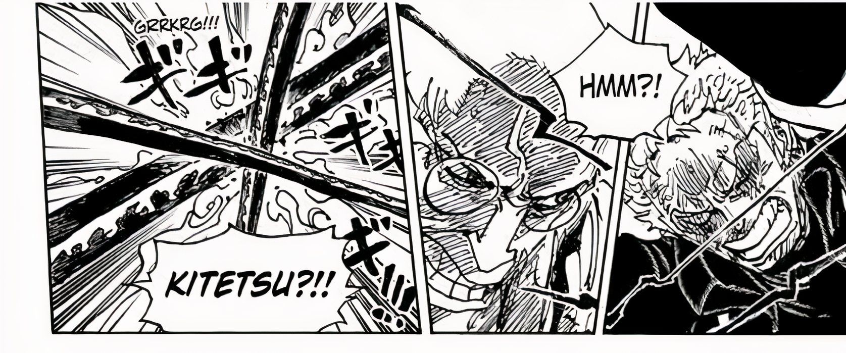 Zoro e Nusjuro reconhecem a lâmina um do outro como um kitetsu em One Piece