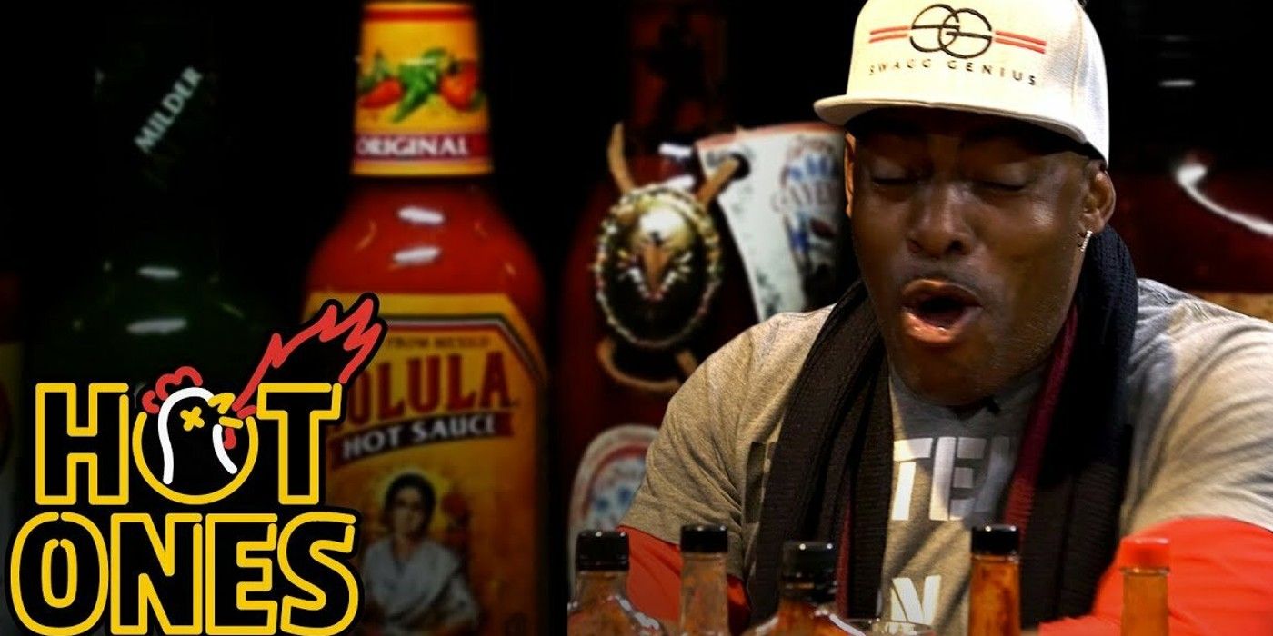 Coolio feeling the heat in Hot Ones