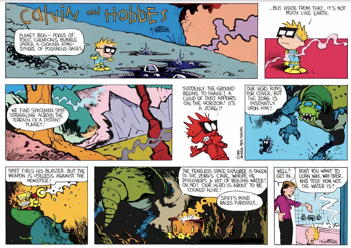 Calvin and Hobbes' 10 Best Spaceman Spiff Comics